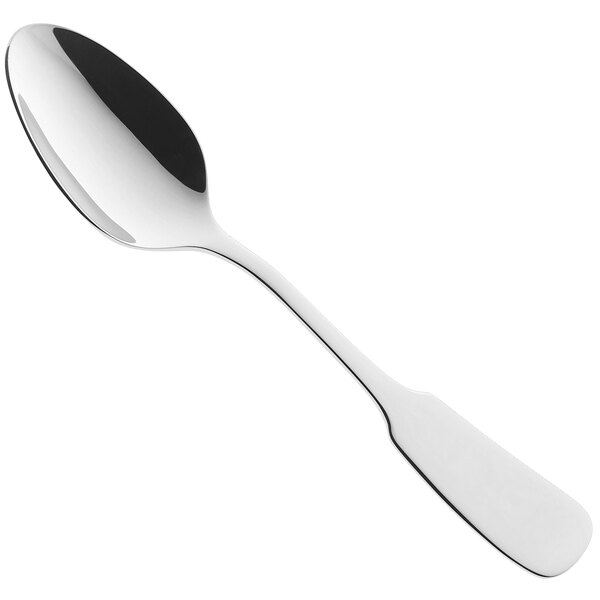 A RAK Porcelain stainless steel teaspoon with a silver handle.