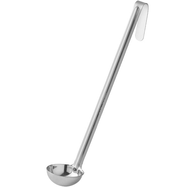 Choice 24 oz. One-Piece Stainless Steel Ladle