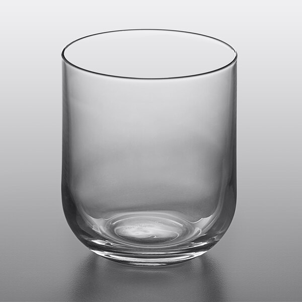 A Luigi Bormioli Sublime clear water glass on a table.