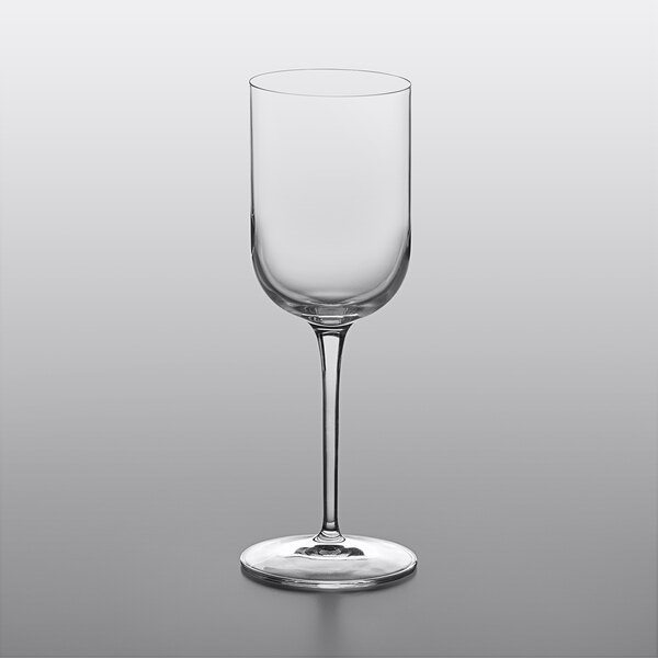 A close up of a Luigi Bormioli Sublime white wine glass.