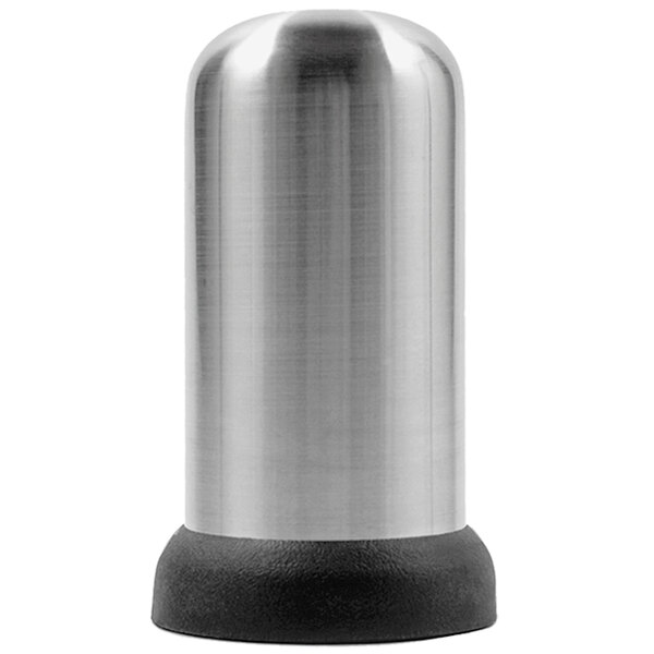 A silver Franmara stainless steel bottle opener with a black rubber base.