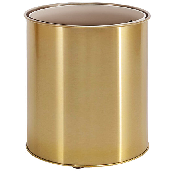 room360 8" x 9" Matte Brass Finish Brushed Stainless Steel Wine
