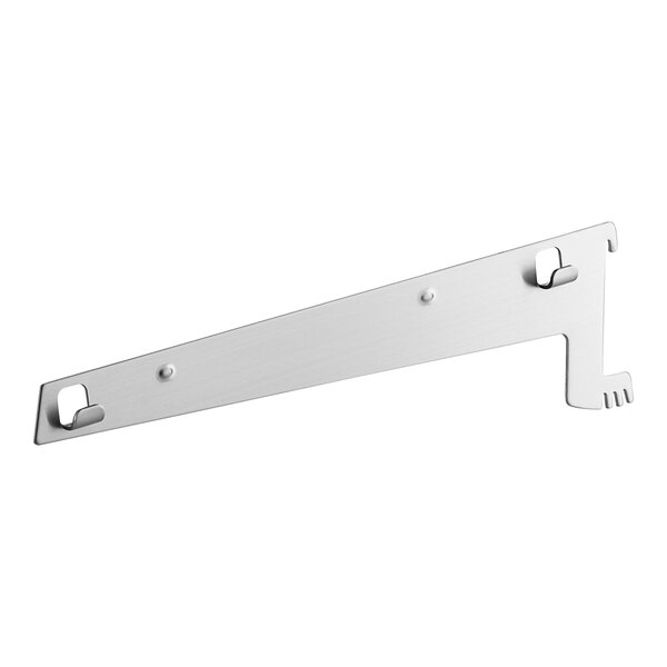 A metal left shelf bracket designed for Avantco bakery display cases.