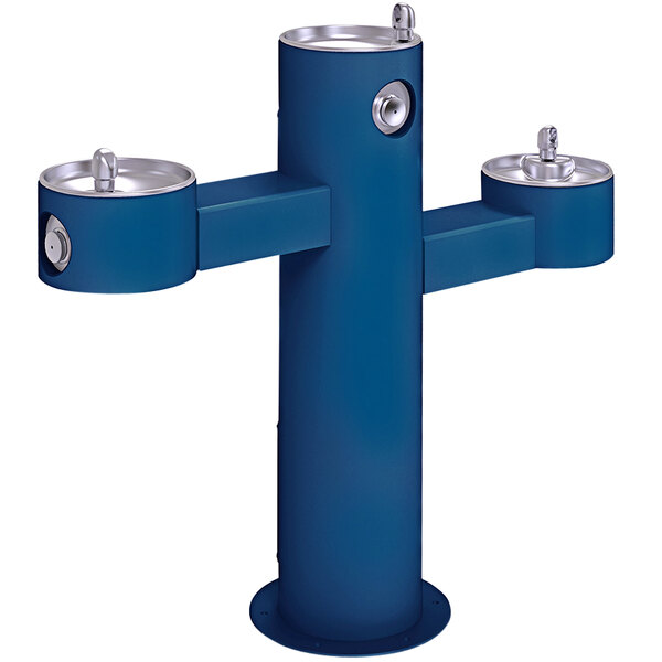 Zurn Elkay LK4430BLU Blue NonFiltered Outdoor TriLevel Pedestal