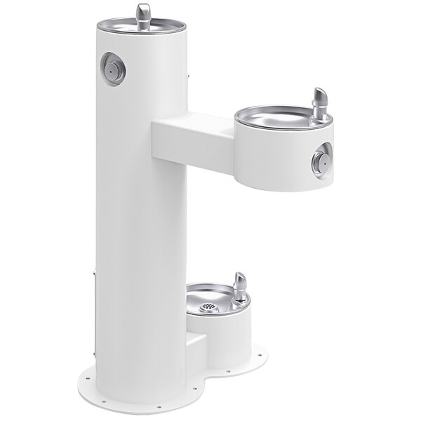 Elkay LK4420DBFRKWHT White NonFiltered FreezeResistant Outdoor Bi