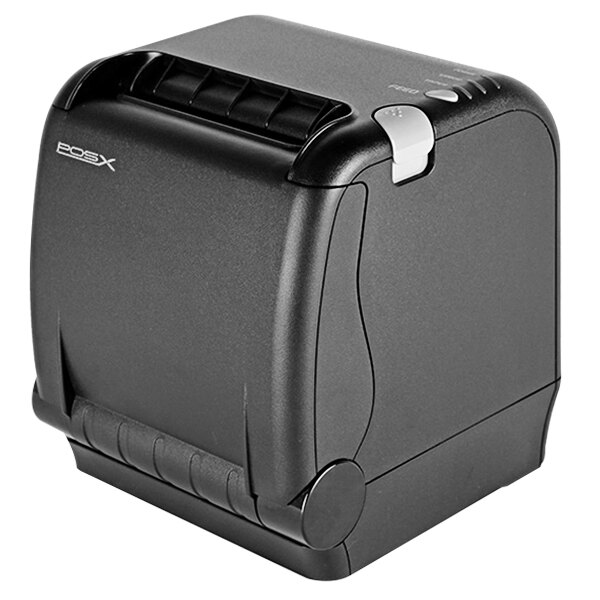 A black POS-X ION thermal receipt printer.
