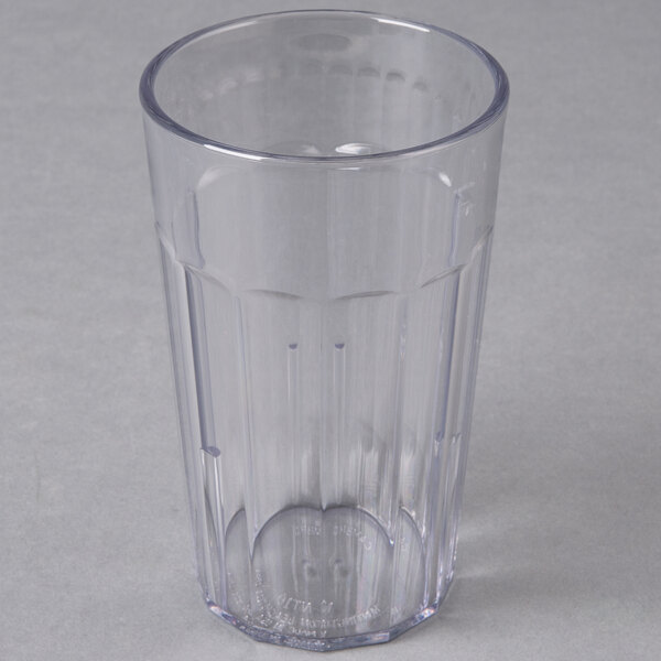 Cambro Newport 22 Oz. Clear Tumblers - Dozen Set Of Durable Plastic Drink Cups