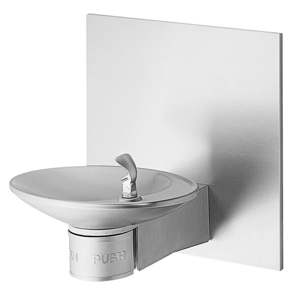 Halsey Taylor OVLII EBP Stainless Steel Wall Mount NonFiltered Large Oval Drinking Fountain