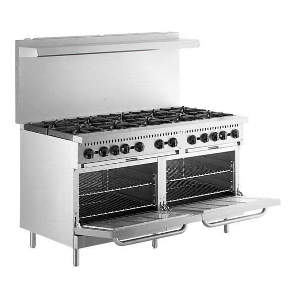 Main Street Equipment E60N Natural Gas 10 Burner 60" Range with 2