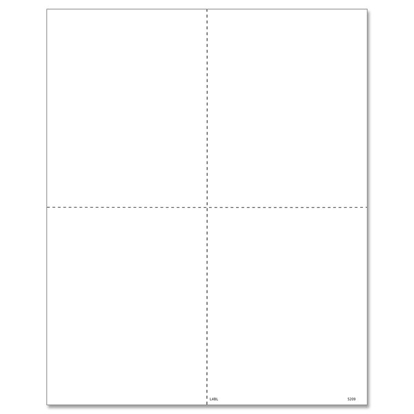 A white paper with a grid of four black squares.