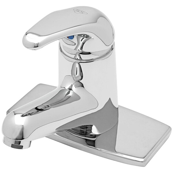 T&S B2703VF05 Deck Mount Single Lever Faucet with Flexible Supply