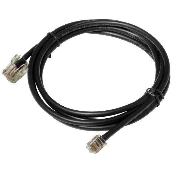 A black APG CD-101A cable with two plugs on it.
