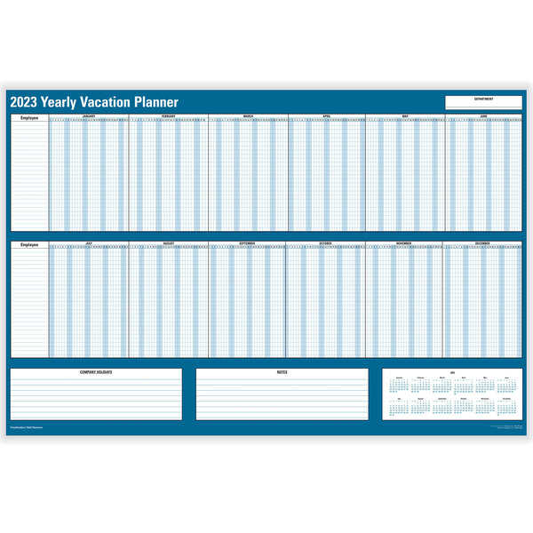 ComplyRight 36" x 24" 2023 Dry Erase Yearly Vacation Planner J1712