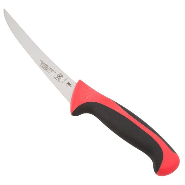 Mercer Culinary M23820RD Millennia Colors® 6" Curved Stiff Boning Knife with Red Handle