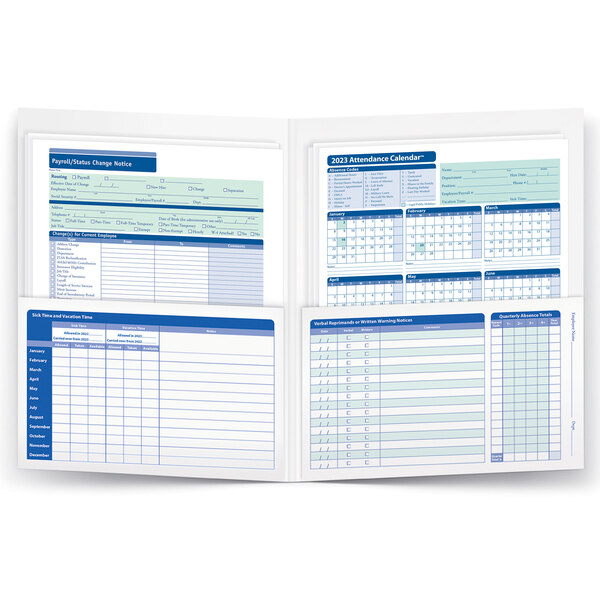 ComplyRight 2023 Attendance Calendar Folder 25 Pack
