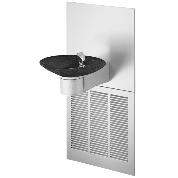 Halsey Taylor OVLII ER W BLK BASIN 8 GPH Black Marblyte Wall Mount NonFiltered Oval Contour