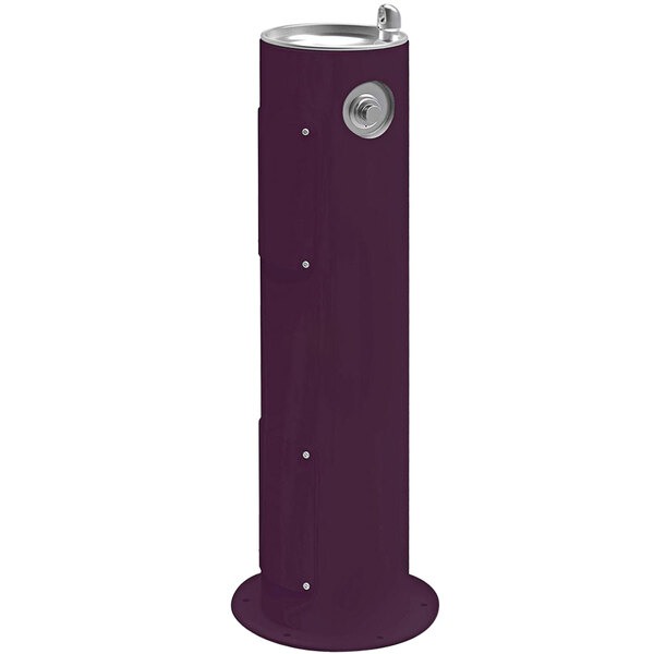 Halsey Taylor Endura II 4400FRKPUR Purple Non-Filtered Freeze-Resistant Outdoor Tubular Pedestal Drinking Fountain
