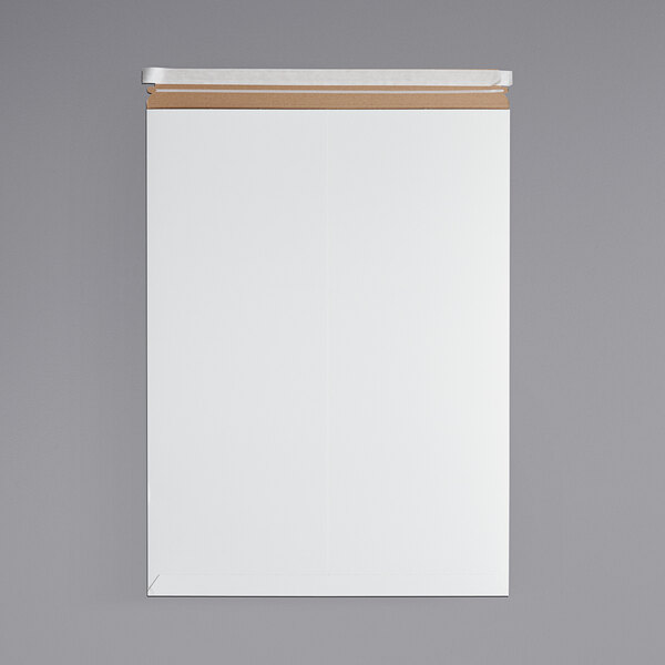 A white rectangular Lavex Stayflats mailer with brown tape.