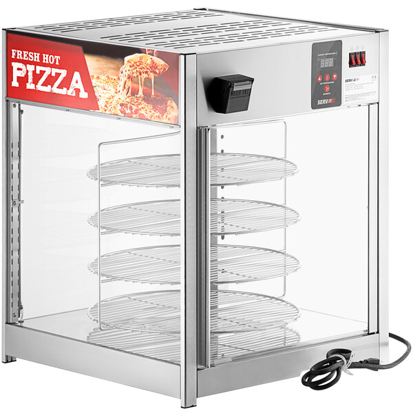 ServIt PDW18D1P 18" FullService Pizza Warmer with Rotating 4Shelf