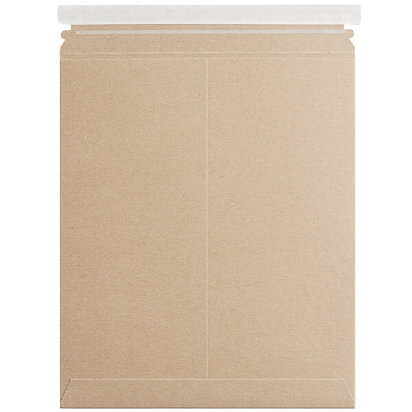 A brown Lavex Stayflats envelope with a white strip.