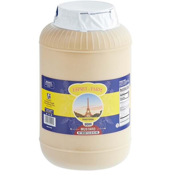 Esprit de Paris Smooth Dijon Mustard 9.5 lb. Jar 4/Case