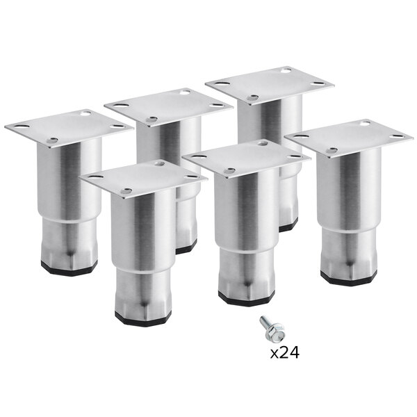 Avantco 17817559LEG6 Adjustable Leg Set with Bolts 6/Set