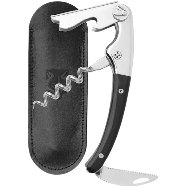 Clos Laguiole Corkscrew with Black Horn Handle 3252 BX