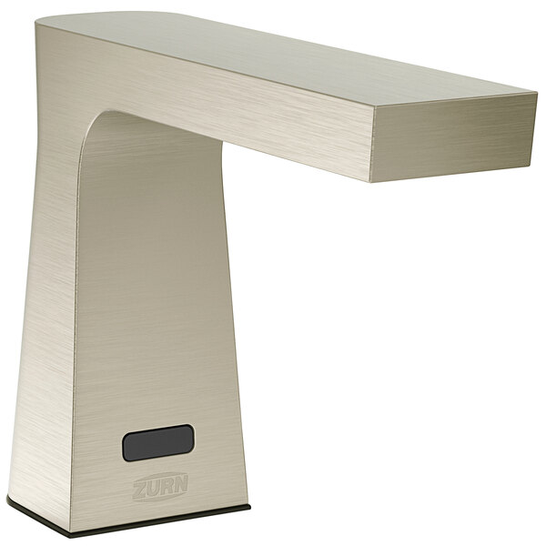 A Zurn Camaya series electronic faucet with a brushed nickel finish.