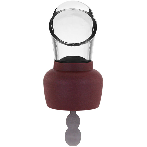 Franmara Burgundy AutoClose Wine Pourer / Stopper with Spout 828903