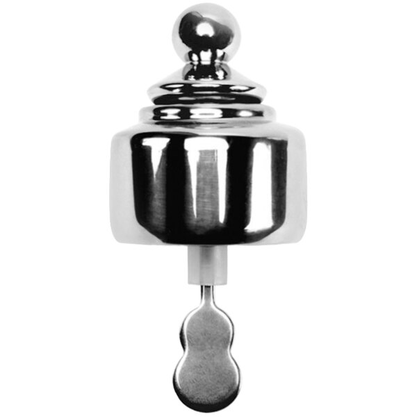 A Franmara silver stainless steel wine pourer/stopper.