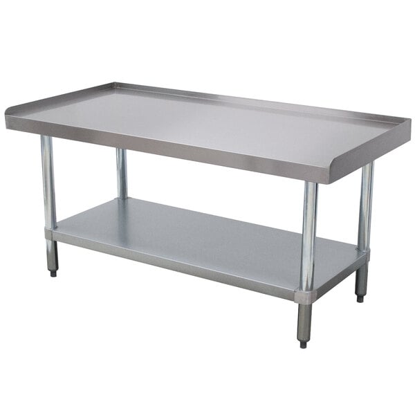 Advance Tabco EG-243 24" x 36" Stainless Steel Equipment Stand with Galvanized Undershelf
