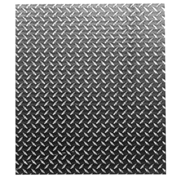 Norlake 127225 26" Wide Diamond Texture Aluminum Interior Kick Plate