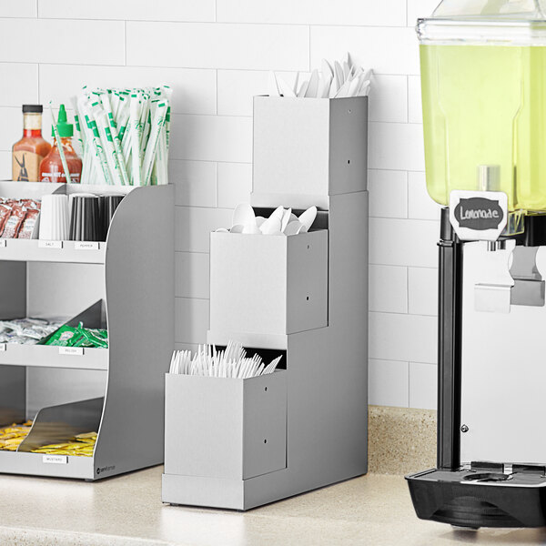 ServSense Stainless Steel 3Tier Flatware Organizer