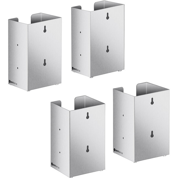 ServSense Stainless Steel 4Section Countertop / WallMount Cup / Lid