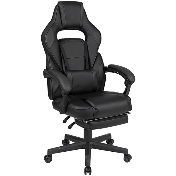 新品 Ballistics BD LOWER CHAIR Flash Furniture CH-00288-BK-BK-GG High-Back Fully Reclining Black