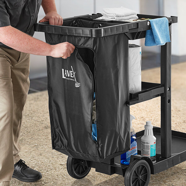 Lavex Janitorial Plastic Cleaning Caddy: WebstaurantStore