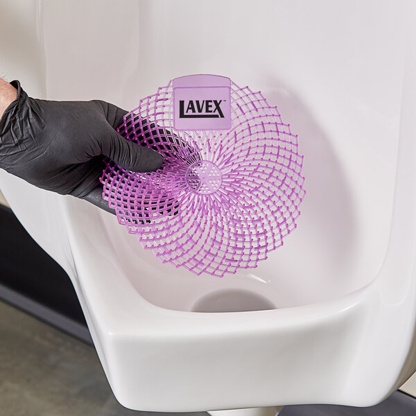 Lavex Berry Scented Gel Urinal Screen - 12/Pack