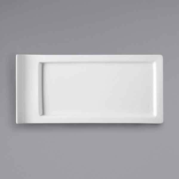 A white rectangular Fortessa china tray.