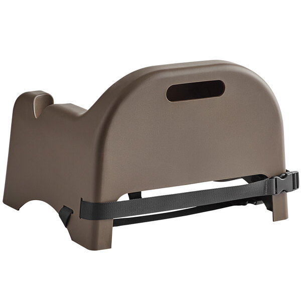 Carlisle Brown Polypropylene Booster Seat with Safety Strap
