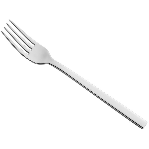 An Amefa Cube stainless steel salad/dessert fork with a silver handle.