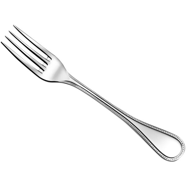 A Couzon by Amefa Le Perle stainless steel table fork with a silver handle.
