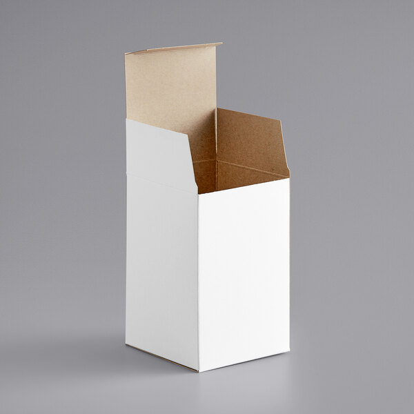 Lavex 4 x 4 x 6 White Reverse Tuck Carton - 250/Case