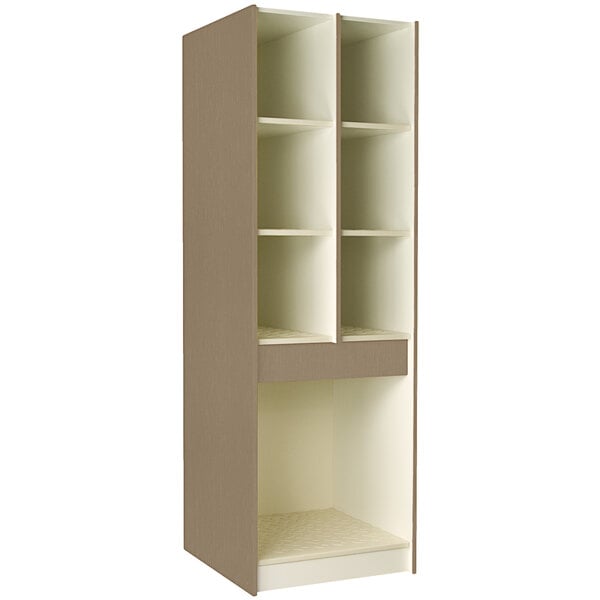 An I.D. Systems tall instrument storage cabinet with shelves and doors.