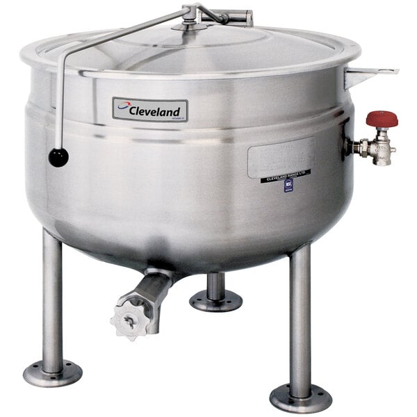 Cleveland KDL-60-SH Short Series 60 Gallon Stationary Full Steam Jacketed Direct Steam Kettle