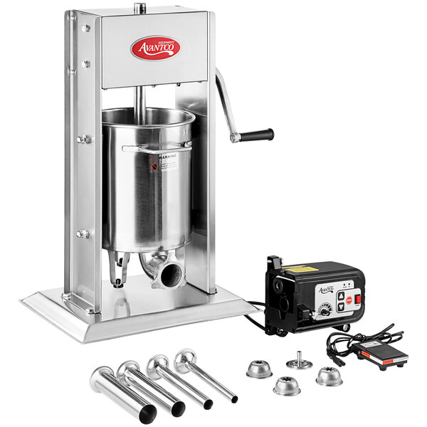 Avantco CS20VKIT 20 lb. Stainless Steel Vertical Electric or Manual