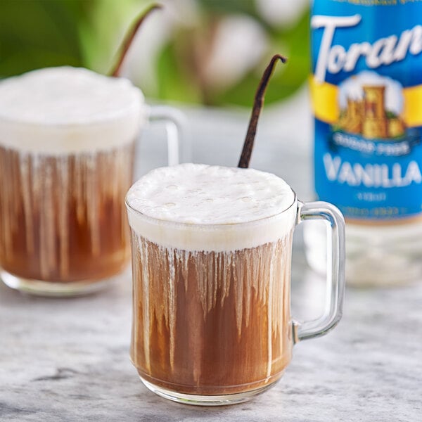 Torani 750 mL Plastic Sugar Free Vanilla Flavoring Syrup