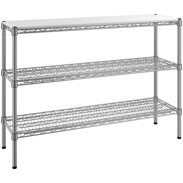 Regency 14 X 48 Nsf Chrome 3 Shelf, Stainless Steel Wire Shelves Ikea
