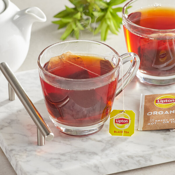 Lipton Organic Black Tea Bags 72/Box