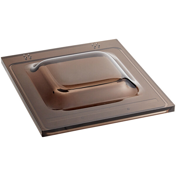 A brown plastic square lid for a VacPak-It Ultima vacuum packaging machine.