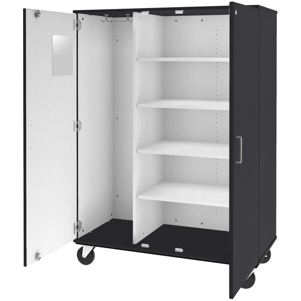 I.D. Systems 67" Tall Graphite Nebula Mobile Storage with (4